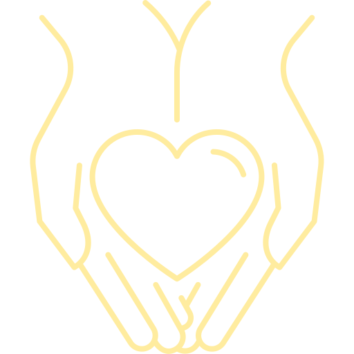 Hands holding heart